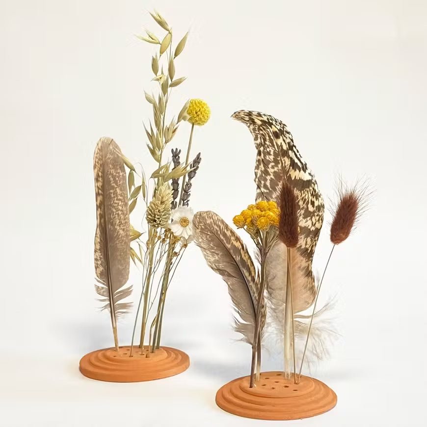 Droogbloemenhouder Terracotta - Clay & Roots - van de kwekerij